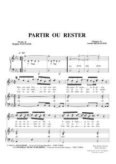 Partir Ou Rester von Brigitte Fontaine (Download) 