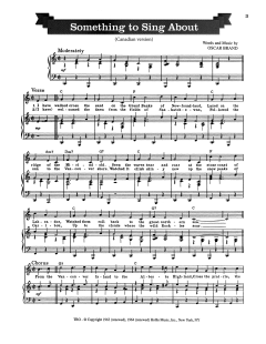 Something To Sing About von Oscar Brand (Download) 