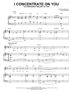 I Concentrate On You [Jazz version] von Cole Porter (Download) 