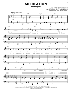 Meditation (Meditacao) [Jazz version] von Norman Gimbel (Download) 