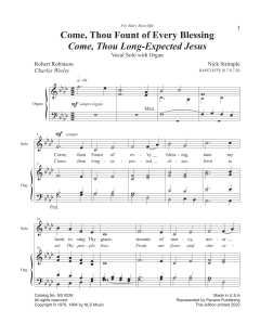 Come, Thou Fount of Every Blessing von Nick Strimple (Download) 