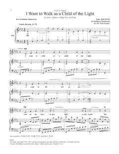 I Want To Walk As A Child Of The Light von Kathleen Thomerson (Download) 