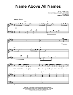 Name Above All Names von Regi Stone (Download) 