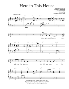 Here In This House von Regi Stone (Download) 