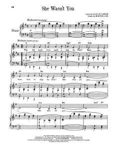 She Wasn't You von Alan Jay Lerner (Download) 