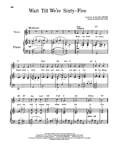 Wait Till We're Sixty Five von Alan Jay Lerner (Download) 