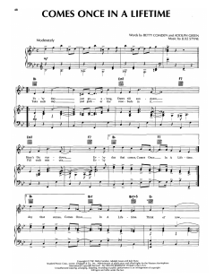 Comes Once In A Lifetime von Jule Styne (Download) 