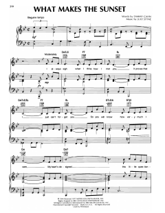 What Makes The Sunset von Sammy Cahn (Download) 