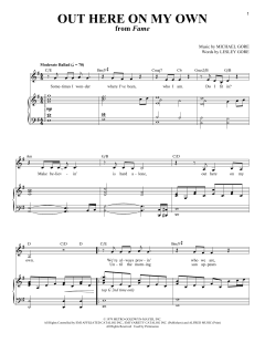 Out Here On My Own von Michael Gore (Download) 