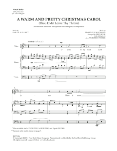 A Warm And Pretty Christmas Carol von Timothy R. Matthews (Download) 