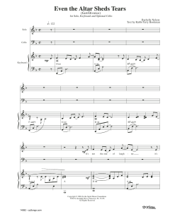 Even The Altar Sheds Tears (Download) 