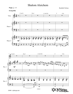 Shalom Aleichem (for 2 Pianos) (Download) 