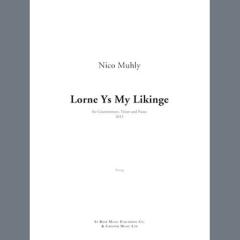 Lorne Ys My Likinge (Download) 