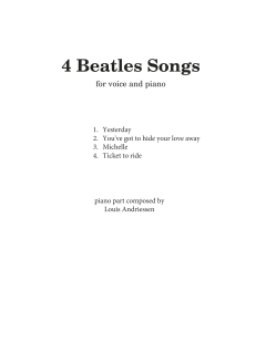 4 Beatles Songs von The Beatles (Download) 
