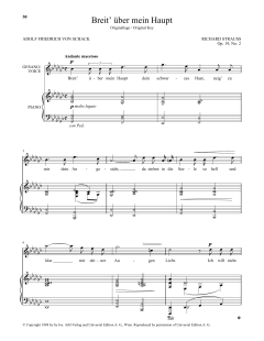 Breit' Uber Mein Haupt von Richard Strauss (Download) 