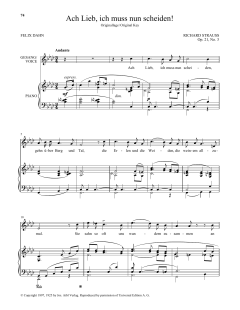 Ach Lieb, Ich Muss Nun Scheiden! von Richard Strauss (Download) 