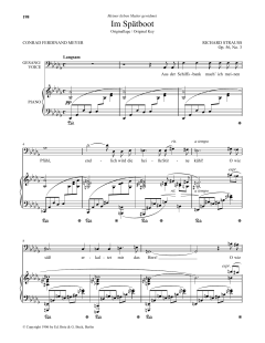 Im Spatboot (Low Voice) von Richard Strauss (Download) 