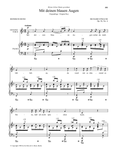 Mit Deinen Blauen Augen von Richard Strauss (Download) 
