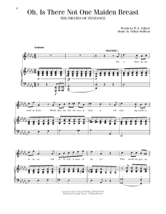 Oh, Is There Not One Maiden Breast von William Schwenck Gilbert (Download) 