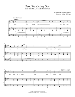 Poor Wand'ring One von William Schwenck Gilbert (Download) 