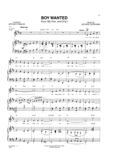 Boy Wanted von Ira Gershwin (Download) 