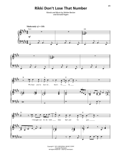 Rikki Don't Lose That Number von Steely Dan (Download) 