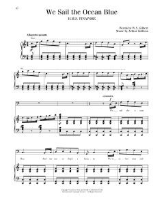 We Sail The Ocean Blue von William Schwenck Gilbert (Download) 