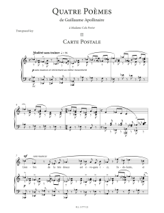 Carte postale (High Voice) von Francis Poulenc (Download) 
