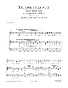 Nous avons fait la nuit von Francis Poulenc (Download) 