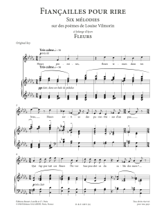 Fleurs (High Voice) von Francis Poulenc (Download) 
