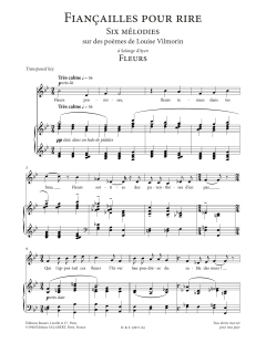 Fleurs (Low Voice) von Francis Poulenc (Download) 