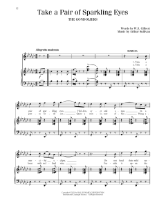 Take A Pair Of Sparkling Eyes von William Schwenck Gilbert (Download) 