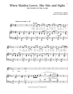 When Maiden Loves, She Sits And Sighs von William Schwenck Gilbert (Download) 