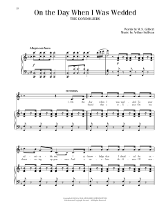 On The Day When I Was Wedded von William Schwenck Gilbert (Download) 