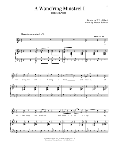 A Wand'ring Minstrel I von William Schwenck Gilbert (Download) 