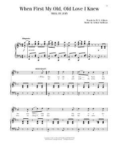 When First My Old, Old Love I Knew von William Schwenck Gilbert (Download) 