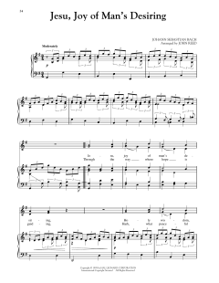 Jesu, Joy Of Man's Desiring von Johann Sebastian Bach (Download) 
