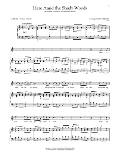 Here Amid The Shady Woods von George Frideric Handel (Download) 