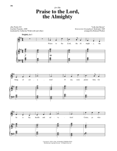 Praise To The Lord, The Almighty von Joachim Neander (Download) 
