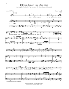 I'll Sail Upon The Dog Star von Henry Purcell (Download) 