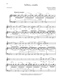 Sebben, Crudele (High Voice) von Antonio Caldara (Download) 