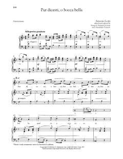 Pur Dicesti, O Bocca Bella von Antonio Lotti (Download) 