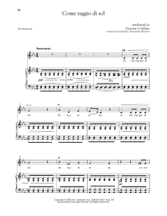 Come Raggio Di Sol (Low Voice) von Antonio Caldara (Download) 