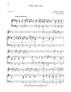 Alma Del Core (Low Voice) von Antonio Caldara (Download) 