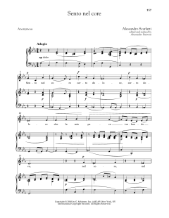 Sento Nel Core (Low Voice) von Alessandro Scarlatti (Download) 