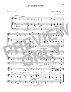 Lasciatemi Morire! (Low Voice) von Claudio Monteverdi (Download) 