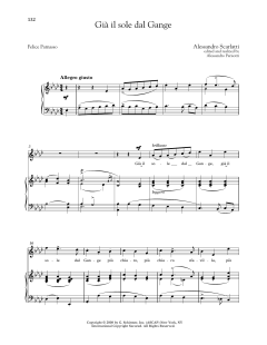 Gia Il Sole Dal Gange (Medium High Voice) von Alessandro Scarlatti (Download) 