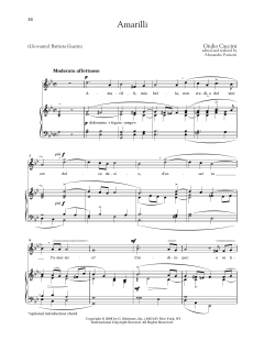 Amarilli (Medium High Voice) von Giulio Caccini (Download) 
