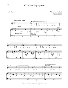 O Cessate Di Piagarmi (Medium Low Voice) von Alessandro Scarlatti (Download) 