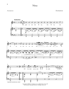 Nina (Medium Low Voice) (Download) 